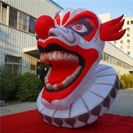 Inflatable Evil Clown With LED Strip Inflatables Balloon Halloween With Blower For Nightclub Ceiling or Halloween Decoration254H