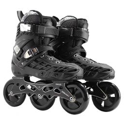 Inline Roller Skates Inline 3 Wheels Symmetric 100mm Roller Skates Shoes 3X100mm Skating Frame 100 Skate Base for road 85A Durable PU ABEC7 Bearing HKD230720