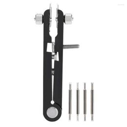 Watch Repair Kits 6825 Strap Remover Adjuster Tools Professional V-shaped Spring Bar Plier Black 6-Pin Tool For Watchmaker