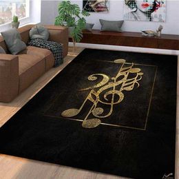 Carpets Soft Music Carpet for Living Room Piano Room and Practising Room - Large Area Rug with Musical Instrument Design R230720