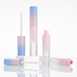 Empty Lip Gloss Tube Pink Blue Gradient Lip Glaze Tube DIY Lipstick Cosmetic Packing Container 50pcs lot 315D