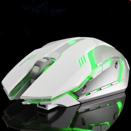 Selling WOLF X7 Wireless Gaming Mouse 7 Colours LED Backlight 2 4GHz Optical Gaming Mice For Windows XP Vista 7 8 10 OSX281z