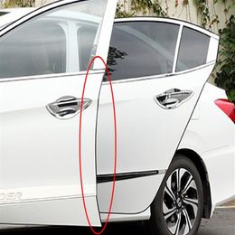 5M Car Door Edge Protective Strip Decorative Stickers Trim Molding Kit Rubber Seal With Adhesive Tape279J