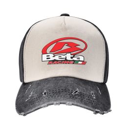 Ball Caps Baseball Cap Beta Racing Merch Unisex Style Retro Distressed Washed Moto Motocross Dad Hat Adjustable 230719