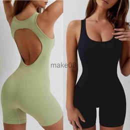 Women's Tracksuits OnePiece Jumpsuit for Women Gym Yoga Suit Workout Romper Fitness Clothing Activewear J230720