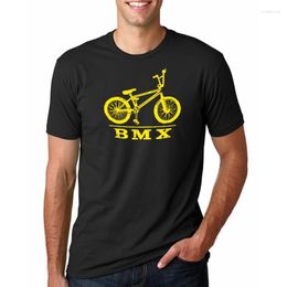 Men's T Shirts BMX Biker T-shirt Rad Skyway Mongoose Retro Bicycle Cool Mountain Blue Tee Funny Tops Unisex