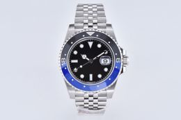 new classical luxury men's watch GMTbatman 40mm ceramics bezel cal.3286 automatic movement 904 stainless steel bracelet waterproof top quality wristwatch