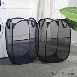 Storage Baskets Folding Laundry Basket Clothes Storage Baskets Large Convenient Simple Home Portable Dirty Laundrys Hamper R230720