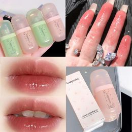 Lip Gloss Mirror Glaze Water Light Glass Rose Tea Jelly Lasting Waterproof No Stick Glossy Nude Lipstick Korean Cosmetic