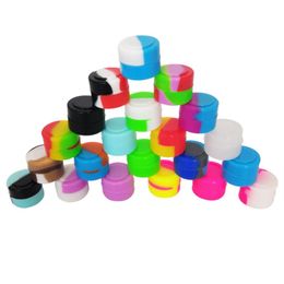 2ml Silicone Dabs Container 200pcs lot Non Stick Mini Round Multi Use for Storage Wax Assorted color204F