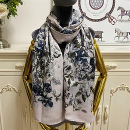 women's long scarf scarves shawl cashmere material double sided print letters flowers pattern size 190cm -62cm278a