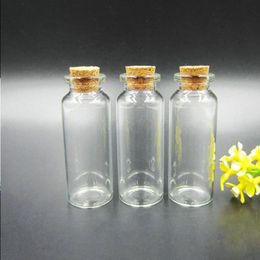 Cheapest 20ML Small Empty Wishing Glass Bottles 20CC Clear Drifting Bottle Message Vial With Cork Stopper Free DHL Shipping Xcbah