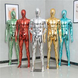 Fashion Nice Colorful Mannequin Electroplated Male Model Customized For Display302E