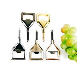 100Pcs Colour Beer Bottle DIY Zinc Alloy Bottle Opener Red Wine Bottle Opener Wooden Handle Accessories