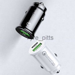 Other Batteries Chargers New Mini QC3.0 18W PD Car Charger Type-C Car Charger Dual USB Car Fast Charging Spot x0720