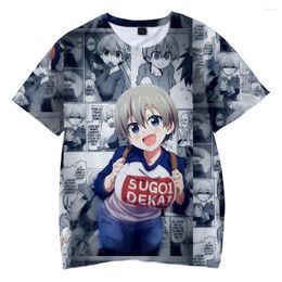 Men's T Shirts Summer Uzaki Chan Wants To Hang Out Season 2 3D Prints T-shirt Women Men O-Neck Short Sleeve Tshirt Casual Streetwear Clothes