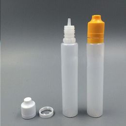 PE Empty Pen Dropper Bottles 30ml Slim Bottles With ChildProof Tamper Evident Caps For E Liquid Petgb
