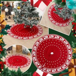 Christmas Decorations Creative Exquisite Printed Tree Skirt Xams Bottom Decor Merry Decoarations For Home Ornaments #t2g