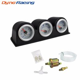 2'' 52MM Triple gauge kit Turbo boost Water Temperature Oil Pressure Gauge Car meter YC100650219K