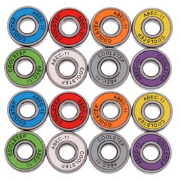 Sports Gloves 16Pcs 22mm ABEC 11 High Speed Wearproof Longboard Skateboard Scooter Inline Bearings Replacement Mixed Colour Set 230720