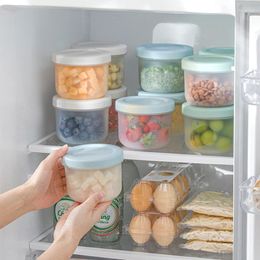 Storage Bottles Kitchen Food Fresh-Keeping Tank Transparent Plastic Refrigerator Organizer Double Layer Fruits Vegetables Drain Box Garnish