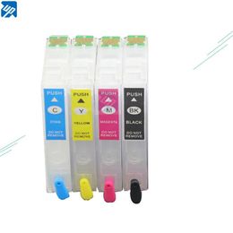 Ink Cartridges 4PK T2971 T2961 296 Refillable For XP-231 XP-431 XP-441 XP-241 Xp231 Xp431 Xp441 Xp241 With One Time Chips349V