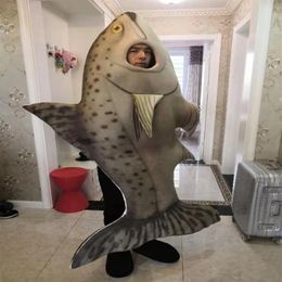 pesce di alta qualità Real Pictures costume della mascotte del pesce pubblicità mascotte formato adulto fabbrica diretta 260y