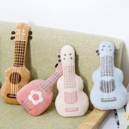 Plush Pillows Cushions 60cm Creative Simulation Guitar Plush Toys At Home Decoration Baby Appease Doll Soft Pillow Cushion Birthday Gift For Children 230720