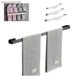 Stainless Steel Wall Mounted Toilet Towel Rack Kitchen Cleaning Cloth Shelf Organizer Holder Hanger Bathroom Accessories L230704