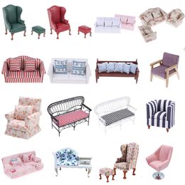 Tools Workshop Mini Cute Sofa Pillows For Dolls Children Simulation Dollhouse Furniture Toys 1 12 Miniature Doll House 230720