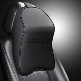 Seat Cushions PU Leather Car Headrest Breathable Head Neck Rest Pillow Memory Foam Car Seat Head Support Pillow Neck Cushion Car Accessories x0720