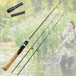 Boat Fishing Rods 1 68M Lure Rod 2 Tips Carbon Fiber Spinning Ul Power Weight 2-6g Ultra Light Slow Wooden Handle Trout Pole 199D