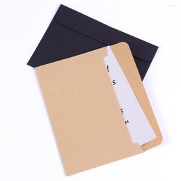 Gift Wrap Paper Black Red For School Office Business European Style Card Envelope Letter Supplies Envelopes