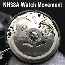 japan nh38a mechanical movement high quality brand automatic selfwinding movt replacement nh38 24 jewels import mechanism2594