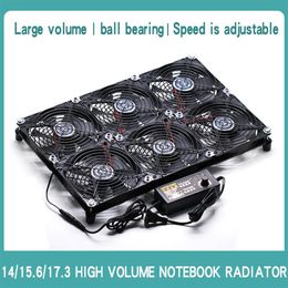 Laptop Cooling Pads Adjustable Speed Super Air Volume 14 15 6 17 3in Game Book Notebook Base Fan Radiator Bracket 6 Turbo Heat Dis334f