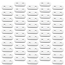 Curtain 50Pcs Coating Block Bottom Weight Gain Pendant Weights White (12.4g)