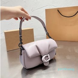 Designer -shoulder bag handbag crossbody balck grey cream pink Cross body soft Handbags mini tabby pillow 26cm purses for women leather bags