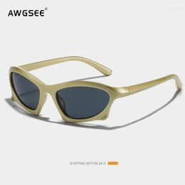Sunglasses Modern Fashion Style Punk Goggle Women Men Trend Sun Glasses Vintage Eyewear Female Y2K Mirror Shades Eyeglasses CE