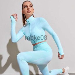 Women's Tracksuits Women Gym Fitness Clothing Seamless Yoga Set Yoga Suit Sportswear Female Workout Leggings Top Sport Clothes Training Suit J230720