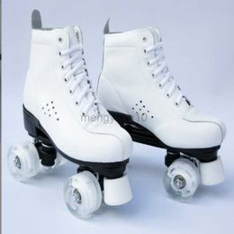 Inline Roller Skates New adult double row skates children four-wheeled skates adult men and women roller skates double row skating shoes flash HKD230720