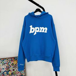 Broken planet Top-quality Mens Market Hoodies Bpm Letter Stars Blue Womens Sweatshirt Clothing Streetwear Clothes Pullover