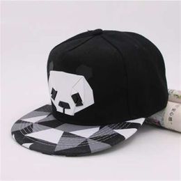 Summer New Cartoon panda Adjustable Baseball Caps Snapback Hats For youth Men Women Fashion animal Cap Hip Hop Sun Bone Hat2519