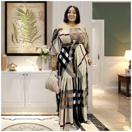 Ethnic Clothing Special Price Limited Time Offer Latest African Dresses For Women Middle East Printed Strap Off Shoulder Dress Long 230719