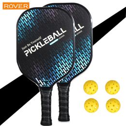 Squash Racquets 2PCS Pickle Ball Paddle Blade Selling Carbon Fibre 18k Compatible with 16MM Board 230719