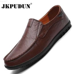 Dress Shoes Genuine Leather Men Shoes Casual Luxury Brand Soft Mens Loafers Moccasins Breathable Slip on Male Driving Shoes Plus Size 37-47 L230720