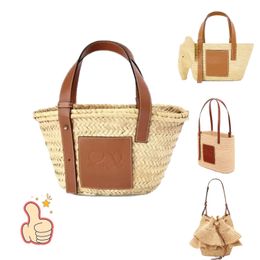 pochette secchiello di lusso tessuto estivo Pochette a tracolla Borse da spiaggia Cestino in rafia da donna Borsa a tracolla anagramma in paglia Fold Shopper a5 totes borsa da uomo Borse firmate