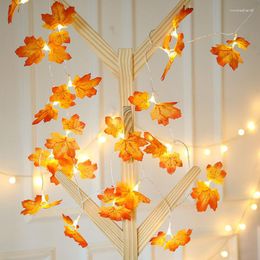 Strings Chinese Style LED Light String Simulation Leaves Halloween Courtyard Holiday Decoration