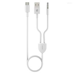 In 1 Type-C To USB A 3.5mm Car Stereo Aux Headphone Cable For Most C Phone Drop
