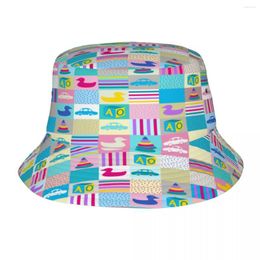 Berets 2023 Men Women Summer Colorful Duck Cars Bucket Hat Bob Fisherman Outdoor Travel Sun Visor Fashion Panama