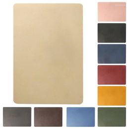 Table Cloth PU Leather Mats Desk Protector Waterproof Oil Proof Cover Student Mat Office Decor Placemats For Kitchen